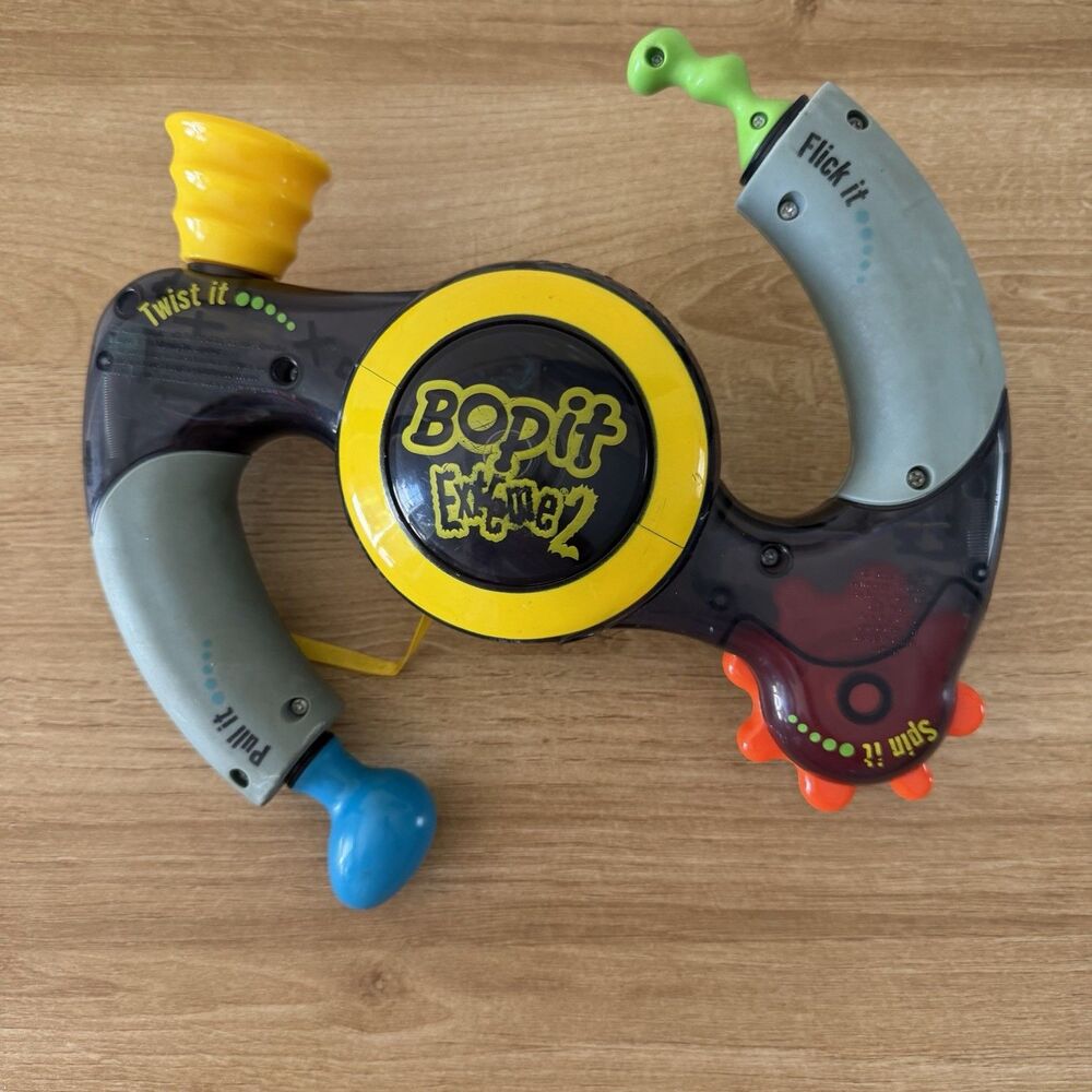 Bop It Extreme 2 Hasbro 2002 Handheld Electronic Retro Game Tested & Works